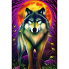 Wolf and Moon