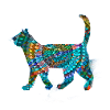 katze,bunt,mandala, bunte katze,muster,orient