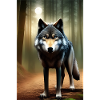 Wolf in the forest