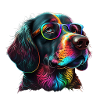 DOG IN GLASSES