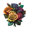 BEAUTIFUL BOUQUET OF ROSES
