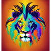 Lion Head Pop Art