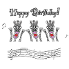 Happy Birthday! singing Zebras