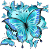 Schmetterlinge mit Blume