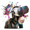 Monksy - Affe mit Virtual-Reality-Brille