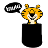 Brusttasche Tiger roar