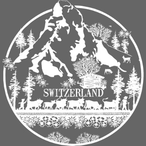 Schweizer Matterhorn Scherenschnitt