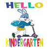 Hello Kindergarten Rabbit With Scooter