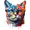 Süße bunte Katze