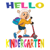Hello Kindergarten Sheep With Scooter