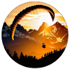 Paragliding in the mountains