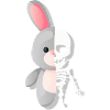 Crazy Hase Skelett