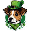Jack russell St patricks day