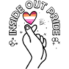 Stripped Pride Heart on Black