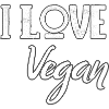 Ich liebe vegan.