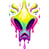 Farbenfroher Alien