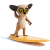 Surfboard wearing tarsier