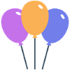 Farbige Luftballons