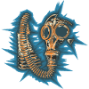 Gasmask Spikey Background