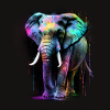 BEAUTIFUL ELEPHANT WITH REFLECTION