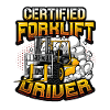 Certified forklift driver