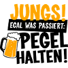 Jungs Pegel halten Party