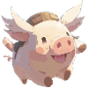 Noké the flying pig
