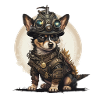 steam punk dog