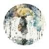 Mädchen mit Regenschirm