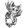 Skull // Cat