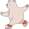 Teddy Funny Saying Polar Bear Figure Skating Polar Bear