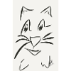 Süßes Katzengesicht Design