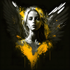 Yellow Angel Woman