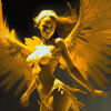 Beautiful angel woman