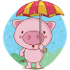 oink oink Rainy time