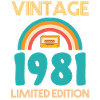 Born 1981 T-Shirt