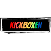 Kickboxen bunter Schriftzug