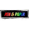 Pen Paper bunter Schriftzug