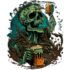 Beer Zombie Creepy