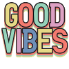 Gute Vibes Pastell Retro