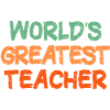 Colourful Handwritten Teacher Tribute