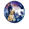 Dog in the graveyard