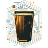 Cooles Bier Vektor Motiv