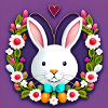 White Bunny Easter Bunny Flowers