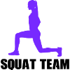 Woman Squat Team