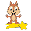 STERNSCHNUPPE - EICHHÖRNCHEN - TIER - KIND - BABY