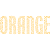 Orange Punkteschrift