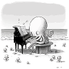 Cali the octopus pianist