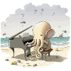 Octo the octopus pianist