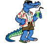 Dolo le crocodile au cocktail